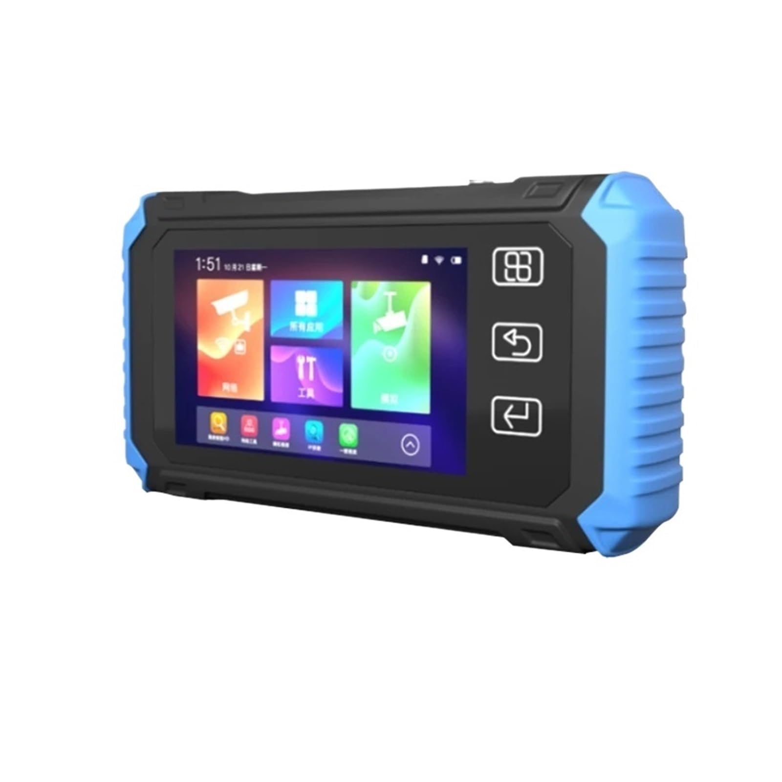 Probador de cámara IP CCTV en instalaciones de campo con pantalla IPS HD y monitor PoE de 8MP