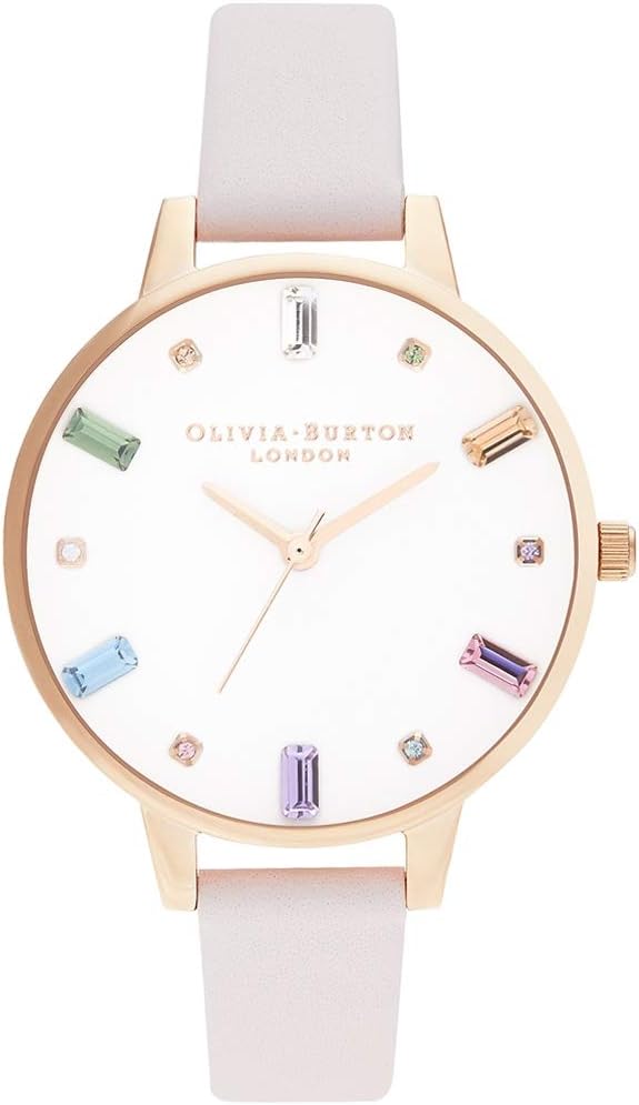 Olivia burton Rainbow Analog White Dial Women's Watch-OB16RB22