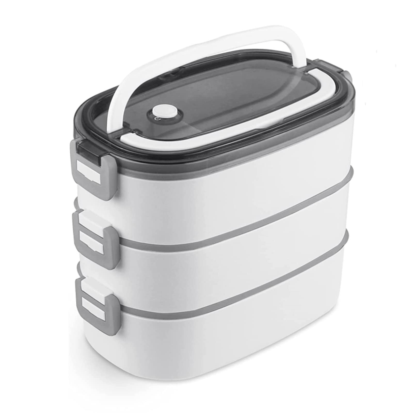 NatraProw Large Bento Lunch Box for Adult, 3 Layer Bento Lunch Box Containers with Utensils & Dividers, Bento Lunch Box Leak proof for Adults, Bento Lunch Container Microwave Safe