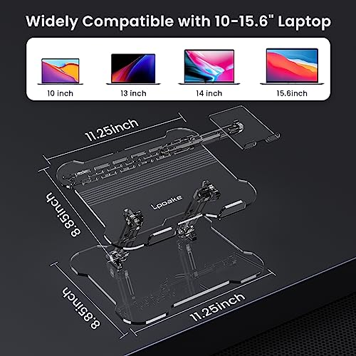 Lpoake L-PB4 Laptop Stand For Desk, Upgraded Acrylic Laptop Stand thumb #3