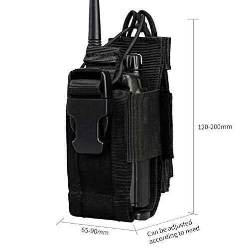 VIPERADE Versatile Radio Holder Case Interphone Pouch, Adjustable Storage Tools Pouch, Multi-Functional Tactical