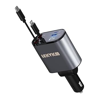 Amazon.co.jp: 車 充電器 シガーソケットusb巻き取り式