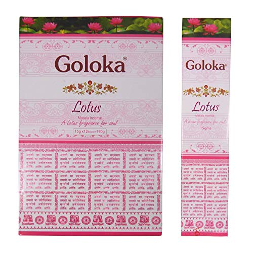 Palillos de incienso Goloka Lotus 180 g Masala Wohnaccessoire Deko Raumduft