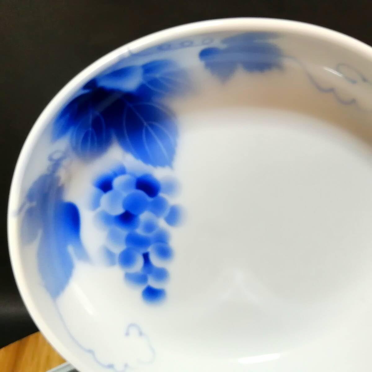 Amazon.co.jp: 深川製磁 ブルーワイナリー 皿 オーバルプレートボウル