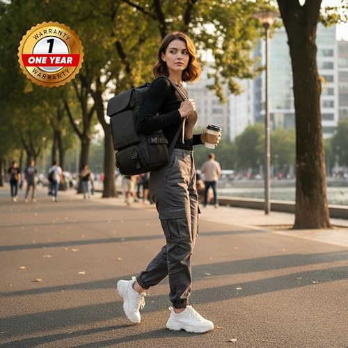 Image of KARRIER Large 3-in-1 Convertible Laptop Backpack - Expandable Water-Resistant Travel Rucksack & Professional Business Bag with Padded Compartment | Multi-Purpose Bag for Students & Professionals