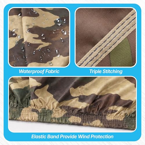 Image of KINGSWAY JungleTech 100% Waterproof Car Cover Only with Taigun (Year 2026 Onwards - All Model) | Mirror and Antenna Pockets | Scratchproof | All Weather Car Body Cover