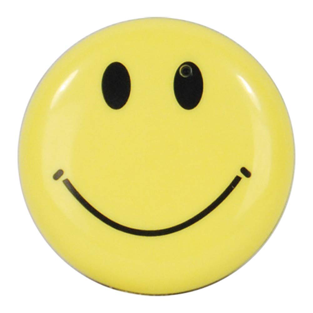 Safety Technology HC-SMILE-DVR Mini Clip On Smiley Face Button Spy Hidden Camera with Built in DVR
