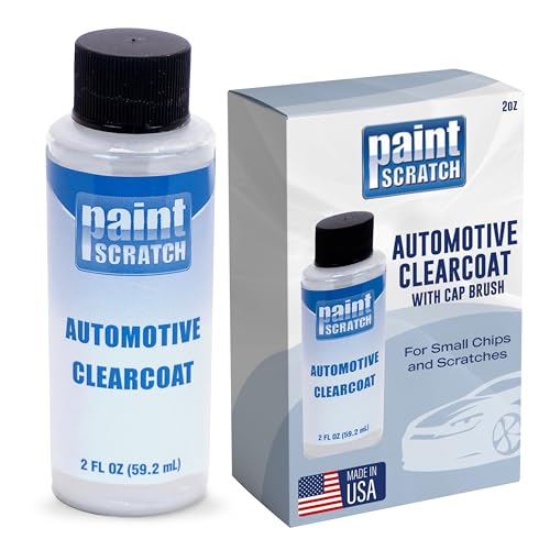 PaintScratch 2 Oz. Automotive Clearcoat Bottle with Brush for Easy Touch Up - Clear Coat Paint for Cars, Trucks, Vehicles - Clearcoat Restorer, Repair for Auto