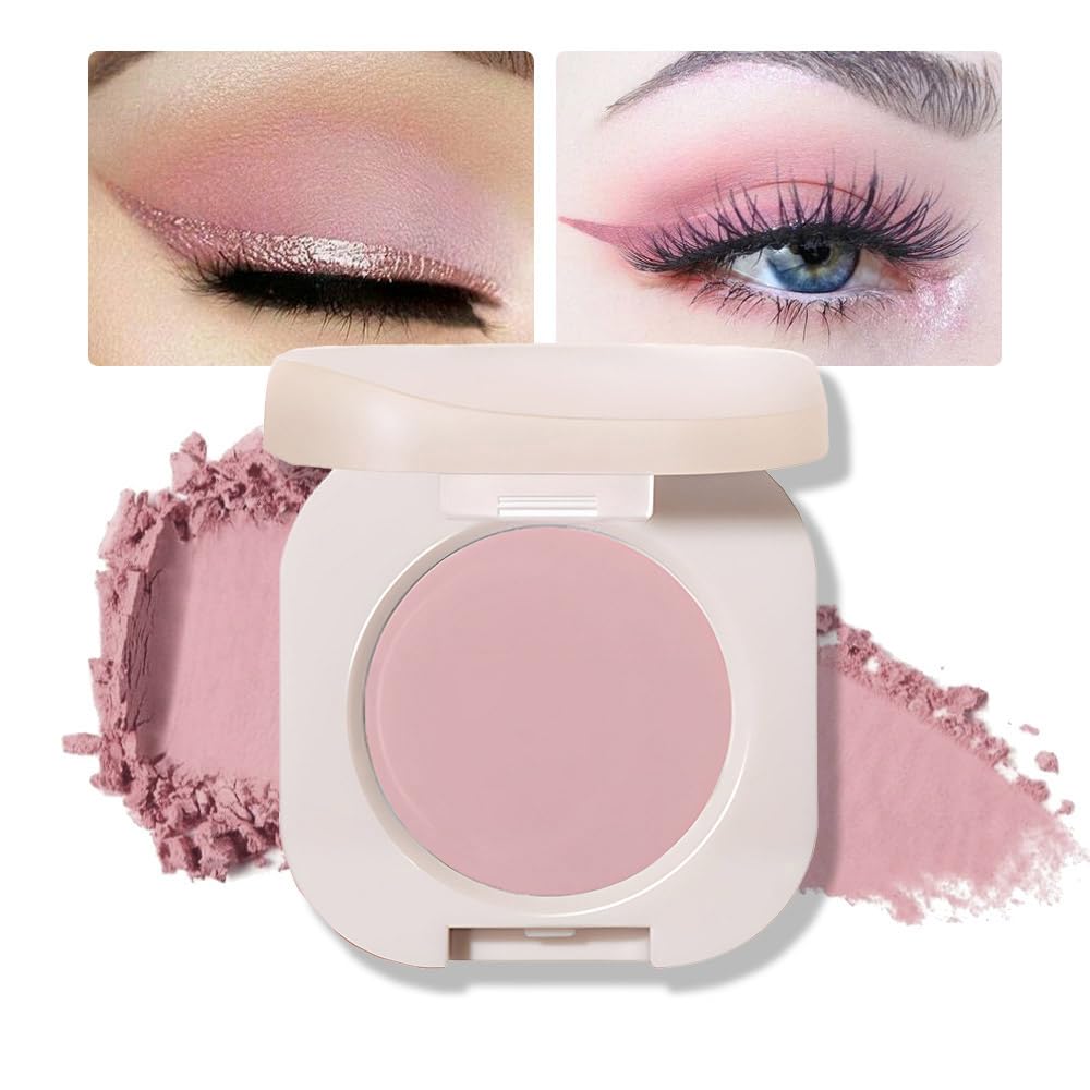 Matte Eyeshadow Palette Makeup for Green Blue Eyes, Matte Nude Pink eyeshadow For Women, Holographic Multichrome Cream Iridescent Single Monochrome Eye Shadow Makeup