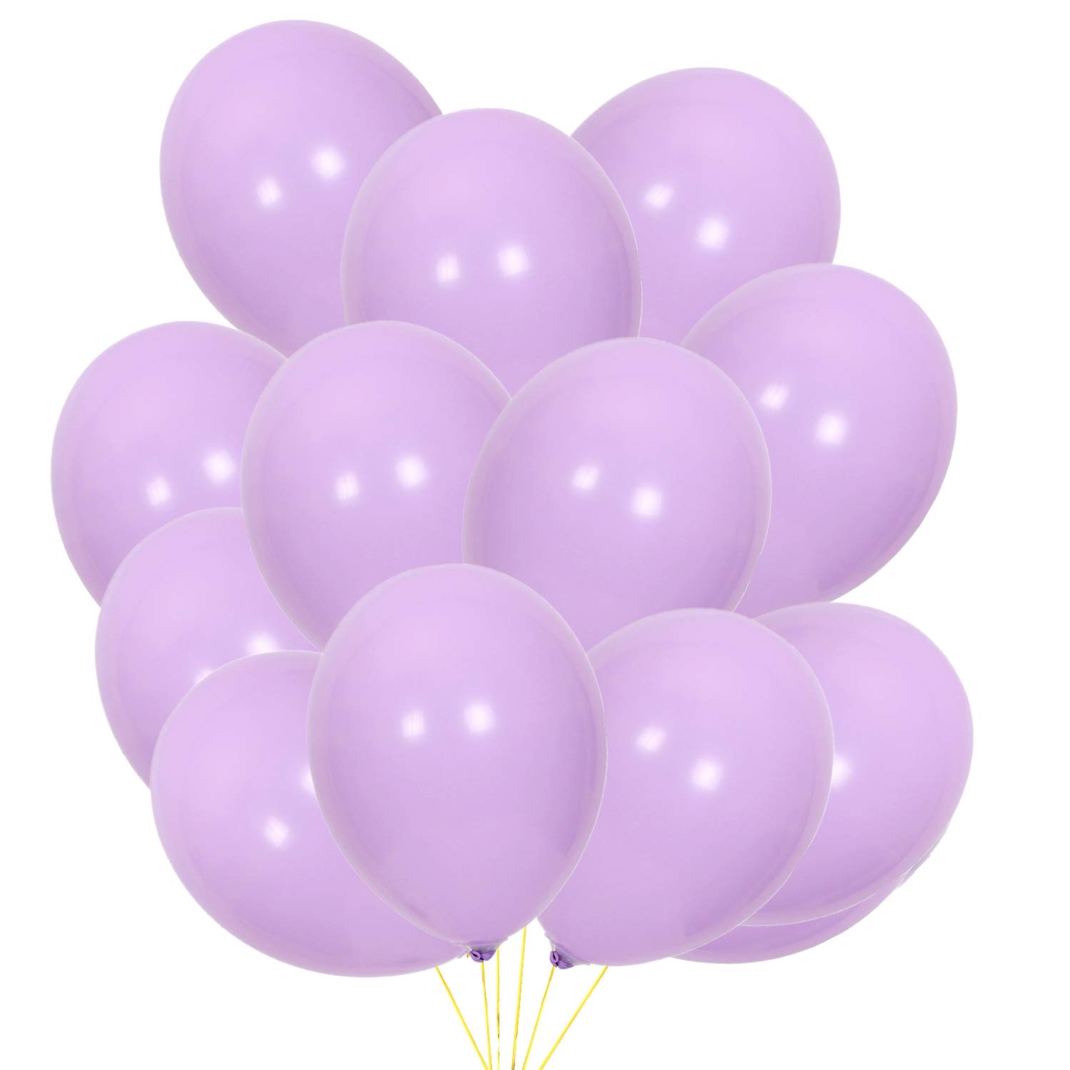 Elecrainbow Macaron Candy Party Balloons 100 Pack 10 inch Latex Balloons for Wedding Engagement Anniversary Birthday Festival Party Decorations, Pastel Purple