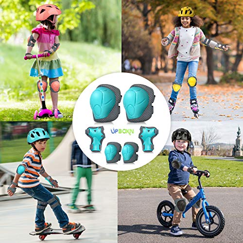 image for Kids Protective Gear Set Upboxn Knee Pads and Elbow Pads with Wrist Gu