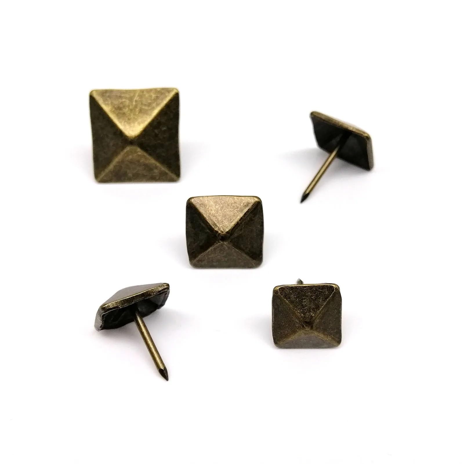 Yangshe One Color Bronze Square Upholstery Nails 200Pcs Decorative Tack Studs For Jewelry Chest Wooden Box