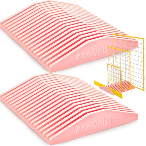 2 Pcs 18 Slot Storage Rack for Quilting Rulers, Pink Ruler Holder Organizer