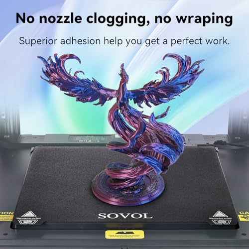 Image of Sovol PLA Filament Silk Tri Color Co-Extrusion 1.75mm, 3D Printer Filament 1kg / 2.2lbs, Shiny Silk Dark Red Green Blue 3 in 1 Coextrusion PLA Material + /-0.03mm