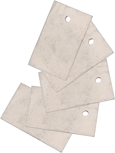 Fielect 500 piezas de cubierta de guía de ondas de microondas, hojas de placas de mica de 0.984 x 0.787 x 0.003 in, parte de reparación de horno de