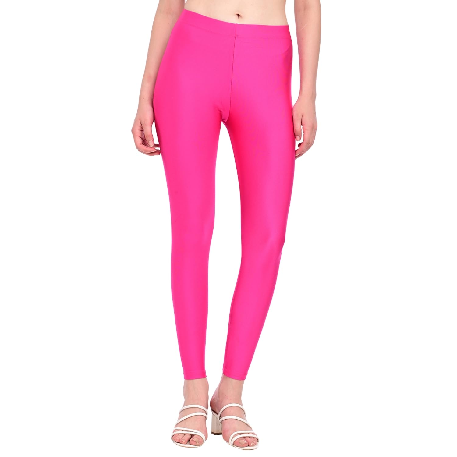 Shimmer Ankle Leggings for Women Stretch Casual-picture-47