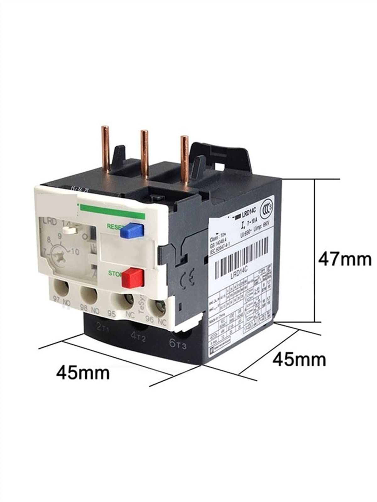 Relais De Surcharge Thermique LRD-325C / 332 / 340 / 350 / 365 – Compatible Contacteur LC1D