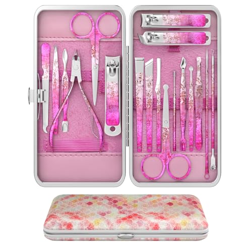 OFIDUS Nail Clippers Set Fingernail and Toenail Clipper Cutters, Professional Manicure Pedicure Kit...
