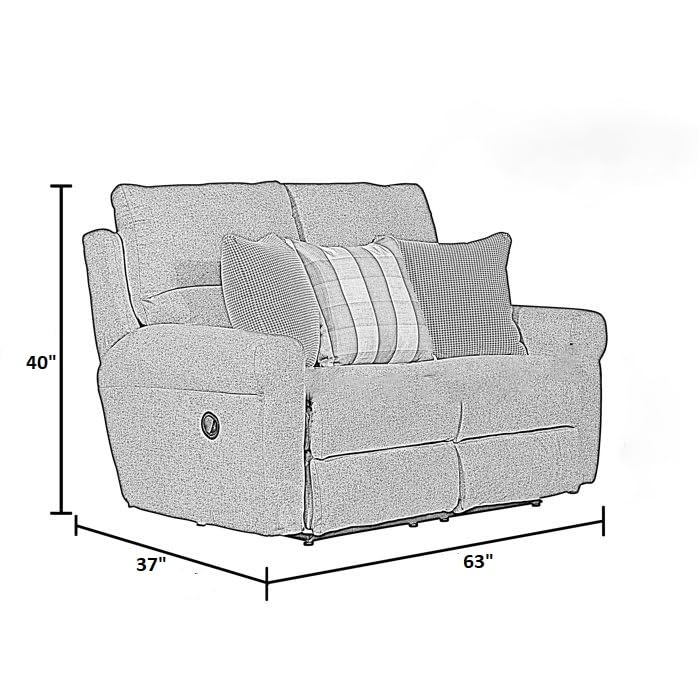 Image of Torque - Avalon 2 Seater Fabric Manual Recliner | Recliner Sofa /Chair for Living Room, Bedroom, Office (Beige) | 1 Year Warranty