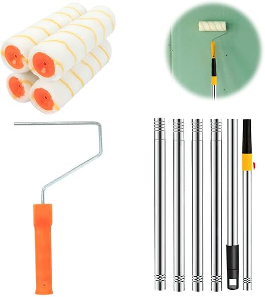 Furado Paint Roller Set, 11 PCS Paint Roller with Extendable Long