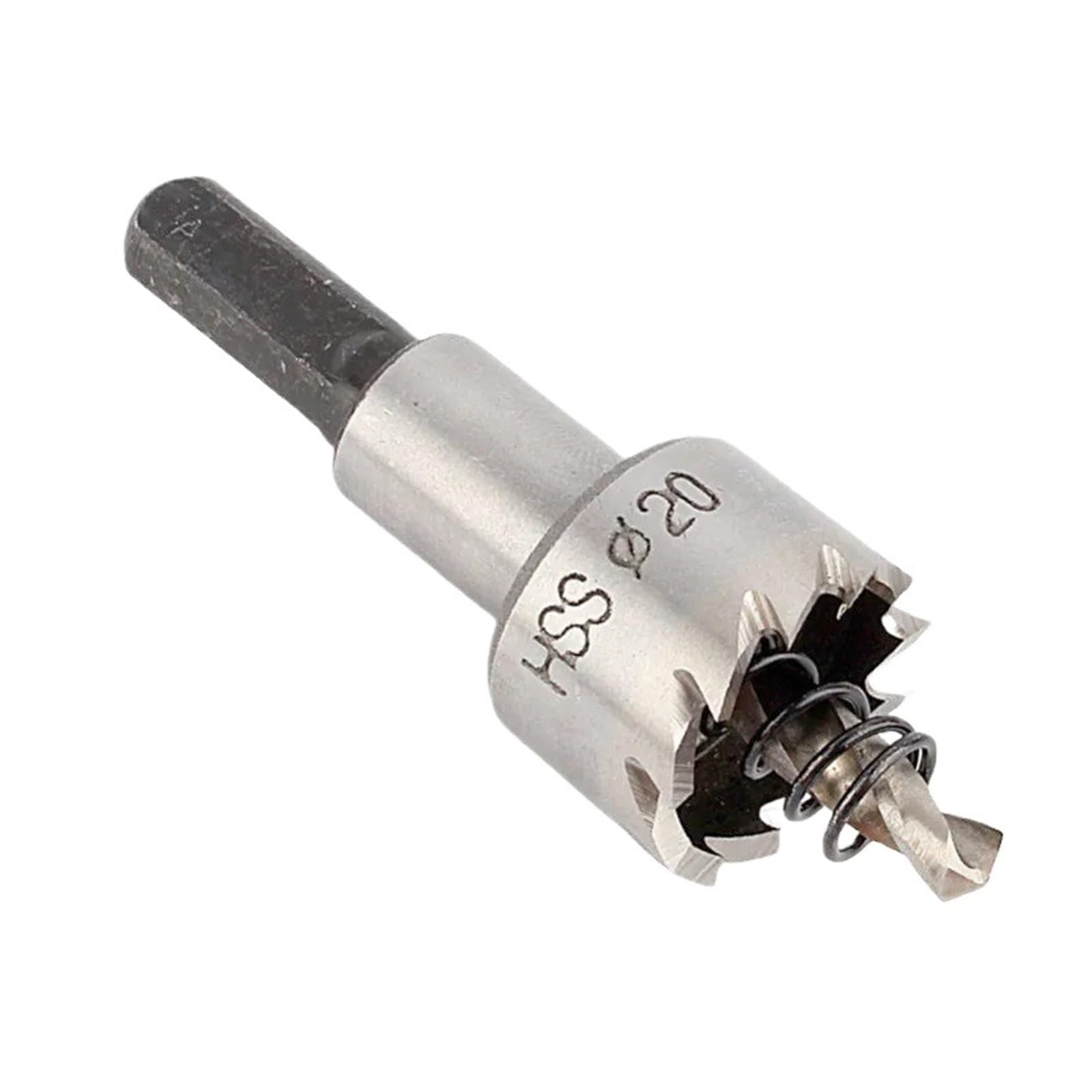 Compatible Con Meikela, Juego De 5 Brocas HSS Con Punta De Carburo For Taladrar Metal Y Madera, Herramienta For Instalar Cerraduras (16/18,5/20/25/30 Mm).(5Pcs(16-30mm))