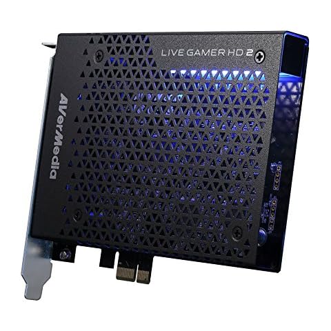 AVerMedia Live Gamer HD 2 - PCIe Internal Game Capture Card, HDMI and 3.5 mm, PassThrough, Ultra Low Latency,1080p60 Uncompressed Streaming Technology for PS4, Xbox, Switch Live Gamer - (GC570) Cover