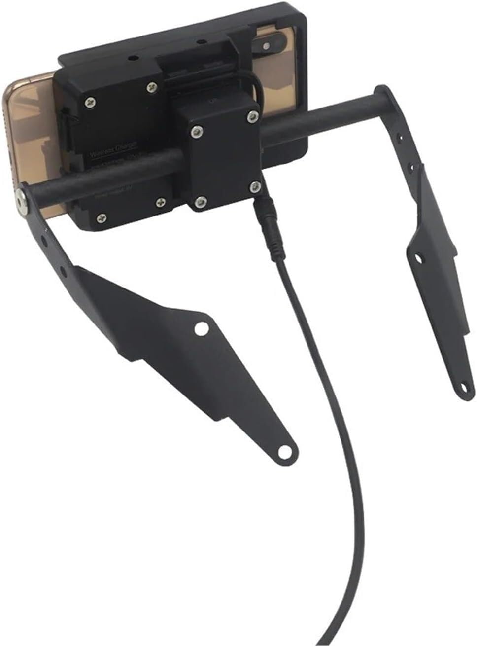 Support de Navigation pour Moto pour BMW pour G310R pour G310GS pour G 310 R GS 2017-2019 Support Téléphone, Pare-Brise, Chargement USB sans Fil De Navigation GPS(USB Charging Only)