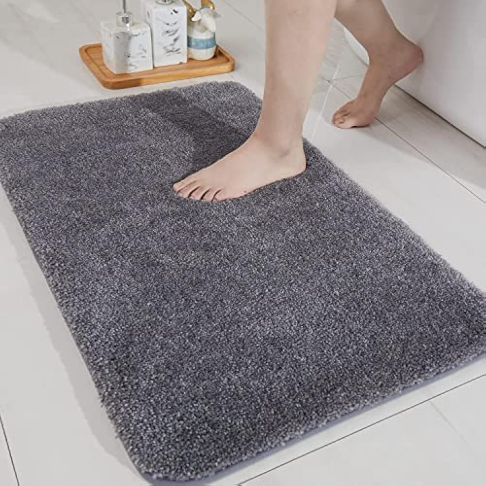 Bathroom Mat Microfiber Indoor Kitchen Floor Mat, Pack of 3