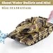 Yoyoom RC Tank That Shoots, 2.4GHz Military Vehicles Model with 360°Rotating Turret, Auto Demo, Sound & Smoke & Light, Remote Control Army Tank for Teen Adult