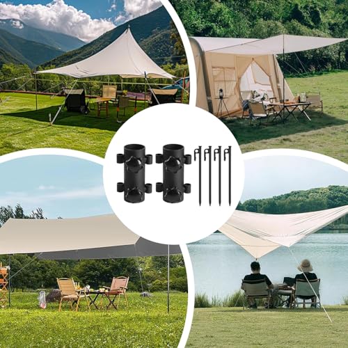 Support de fixation pour tente Teksome robuste pour camping