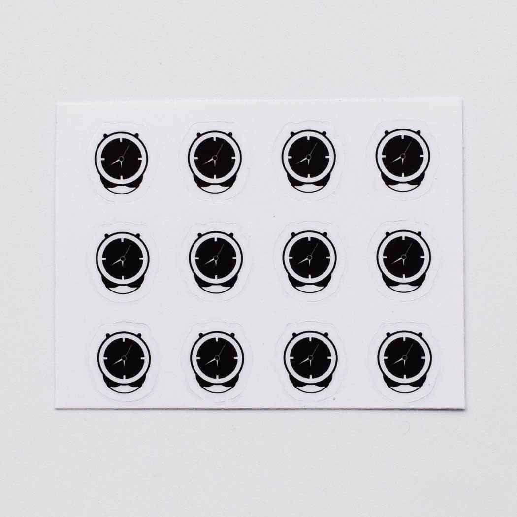 Clock Planner Stickers, 120 Clear Alarm Clock Time Appointment Planner Labels Scrapbooking Crafting Stickers image 3