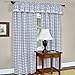 ACHIM Buffalo Check Panel Window Curtain - 42 Inch Width, 63 Inch Length - Grey & White Plaid - Light Filtering Farmhouse Country Drapes for Bedroom Living & Dining Room Home Decor