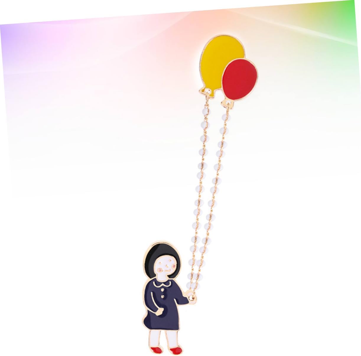 CALLARON Brooch Pins for Women Fashion Cartoon Enamel Pin Brooch Girls Balloon Design for Jackets Collar Matching Jewelry Set