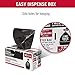 Suncast Commercial Extra Tall Precise Fit Contractor Trash Bags, 55 Gallon Capacity, 3 Mil Heavy-Duty Thickness, Compatible with Suncast 55 Gallon Trash Cans (Box of 15), Made in The USA