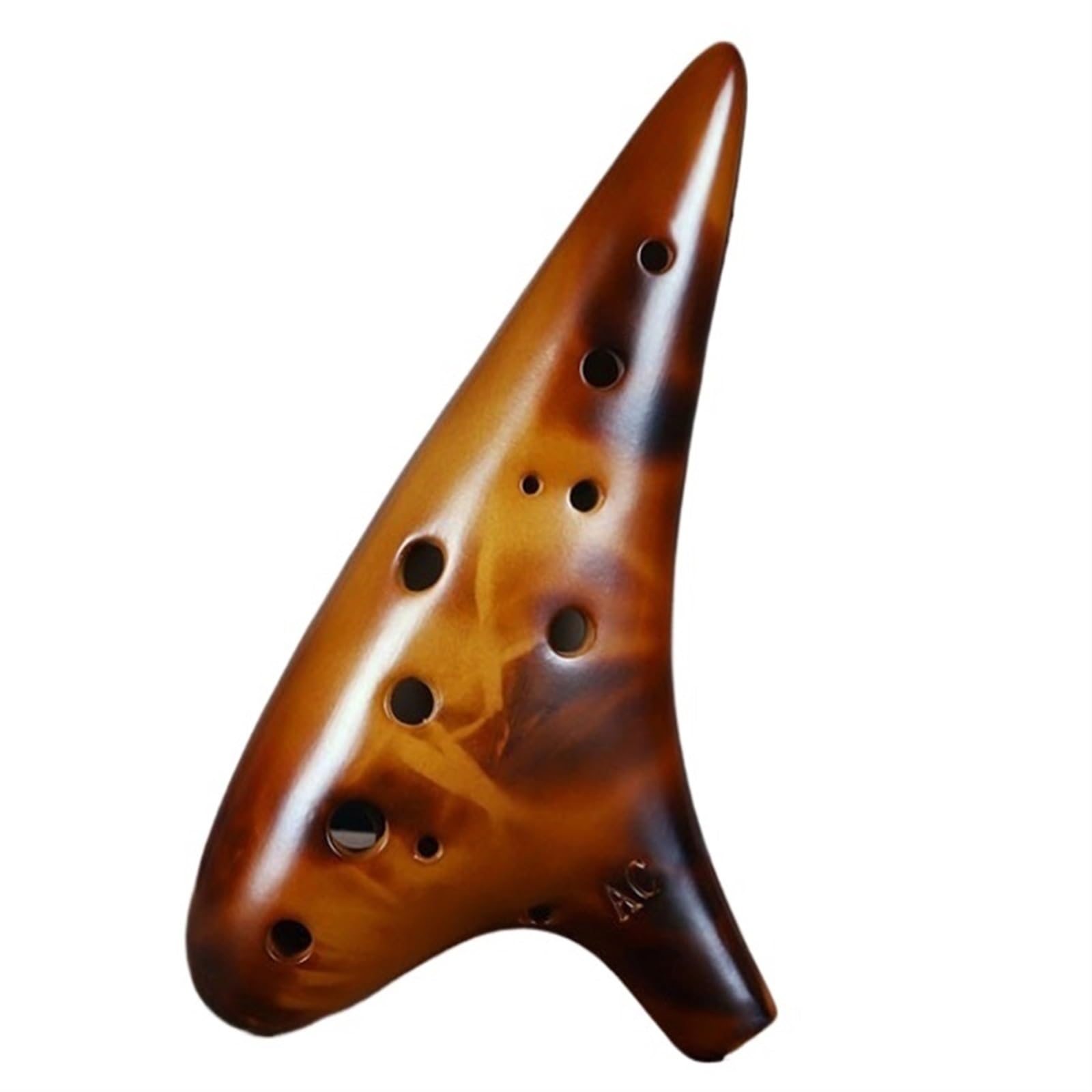 Ocarina principianti Ocarina Affumicata A 12 Fori Chiave In Do Contralto Ocarina In AC Strumento Musicale Professionale A 12 Fori