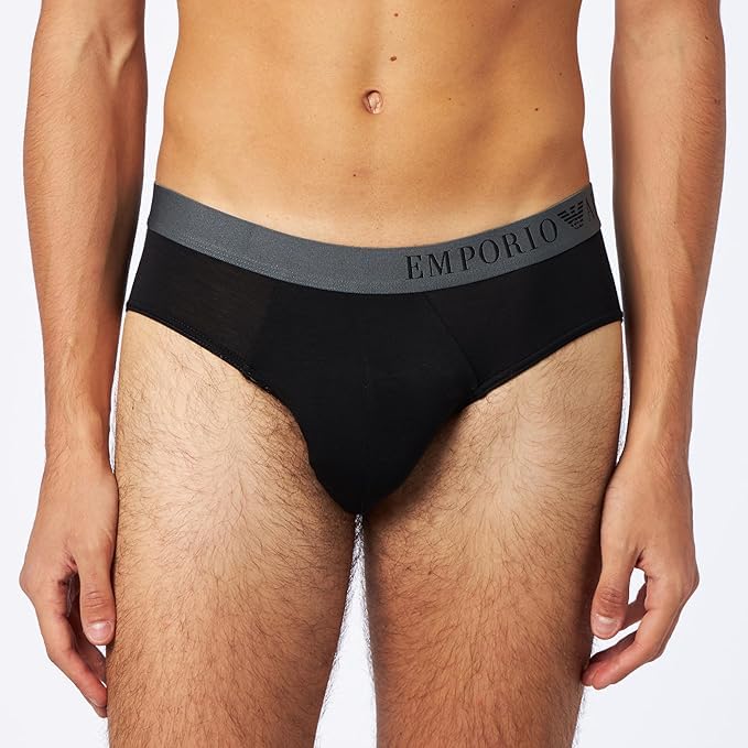 Emporio Armani mens Men's Soft Touch Bamboo Viscose 2-pack BriefUnderwear2