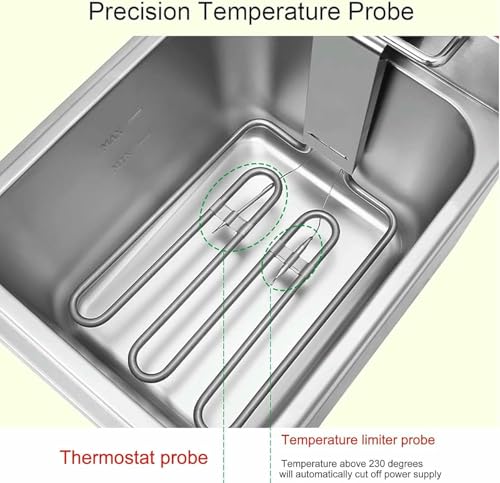 Friteuse électrique professionnelle à induction pour comptoir de restaurant et cuisine de table - 7