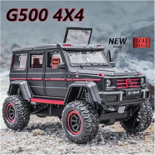 Image of PLUSPOINT Diecast Gwagon G-500 Off Road Toy Car 1:32 Scale Model,Pull Back Vehicles Alloy Simulation Supercar with Lights and Sound Also for Car Dashboard,Kids,Adult