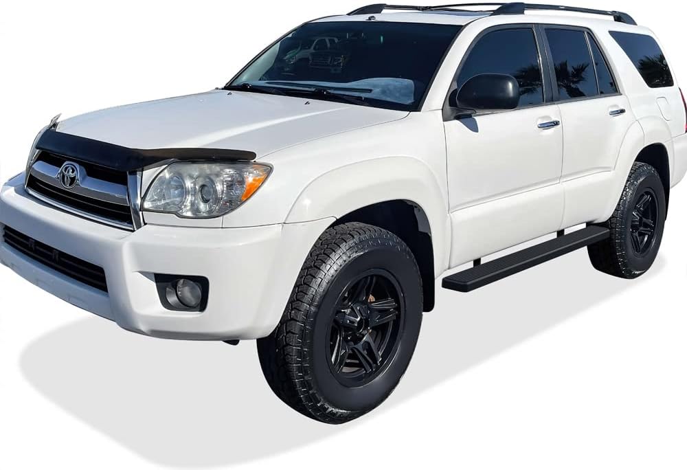 HD Ridez Stainless Steel Running Board 5in Black Compatible with Toyota 4Runner 2003-2009 (Side Steps Side Bars)