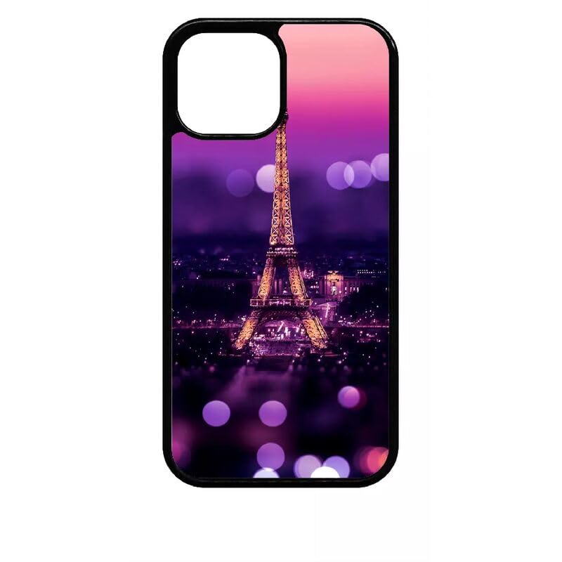 Générique Coque pour iphone 13 Mini - Paris Tour Effel - Silicone - Noir