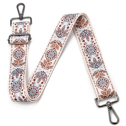 Image of Purse Strap Gold Hardware Replacement Crossbody Bag Strap, Wide Adjustable Shoulder Strap