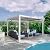 Kozyard Outdoor Louvered Pergola Sun Shade Aluminum Pergola Rainproof Gazebo with Adjustable Roof for Outdoor Deck Patio Garden Yard (White, 10' x 12')