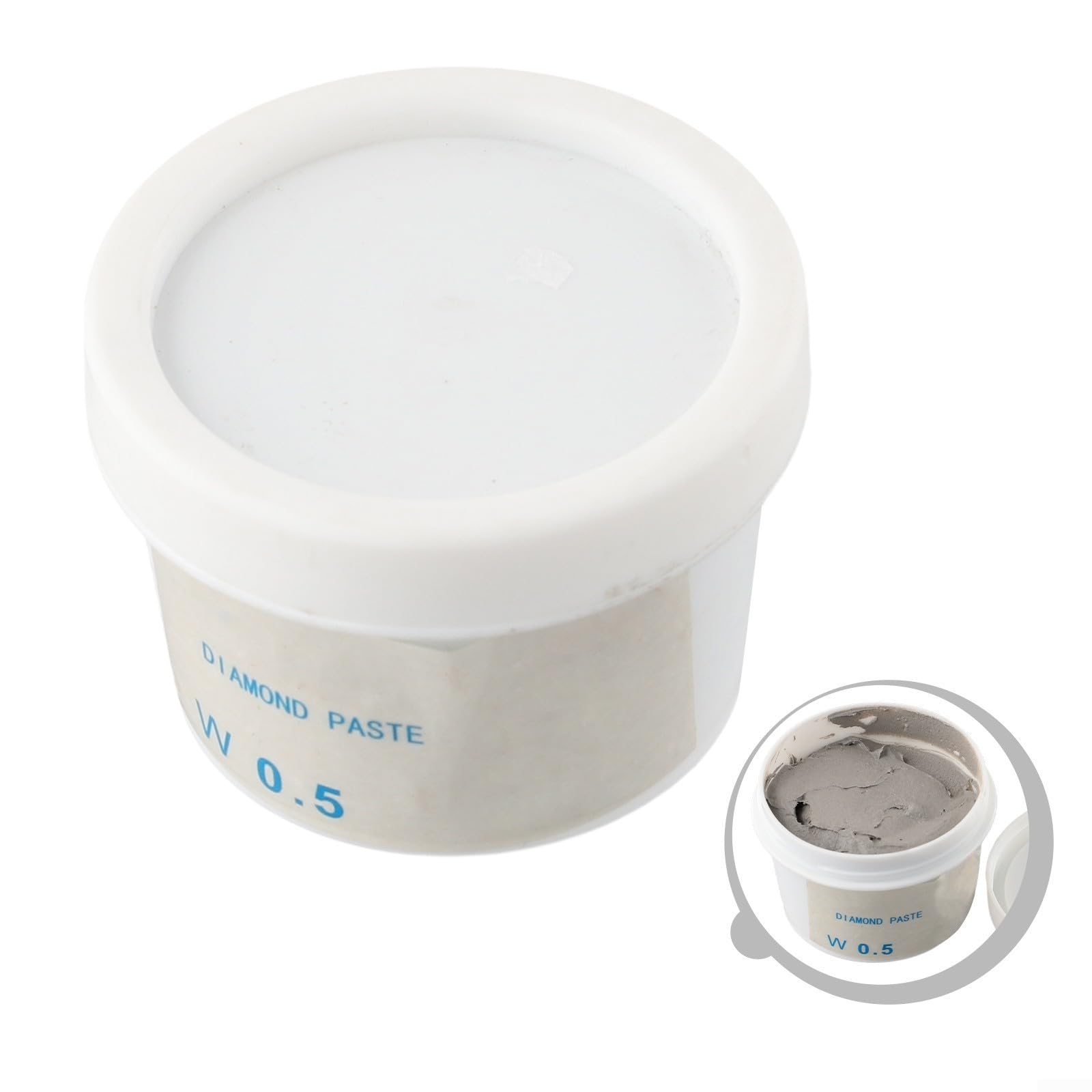 60 g Schmirgel-Paste, doppelte Wasser- und Ölverwendung für Jade, Metall, Glas, Keramik, Polieren und Schleifen (W0,5)