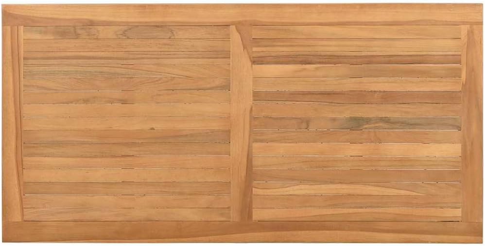 Coffee Table Brown Solid Teak Wood 43.31 x 21.65 x 17.72 in Modern Outdoor Patio Furniture Patio Coffee Table Outdoor Table for Garden Patio