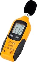 Mengshen Digital Decibel Meter: Handheld Sound Level Noise SPL Tester 30-130dB LCD Display, 9V Battery Included