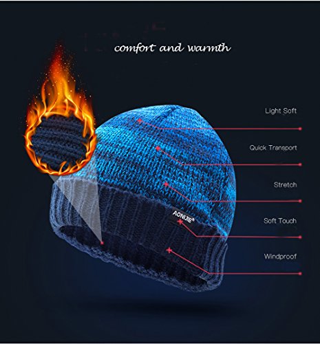 Lovtour Winter Sports Hat Warm Knit Outdoors Cap Unisex Hiking Bicycling Running Cycling Camping Fitness Woolen Knit Hat (Olive)
