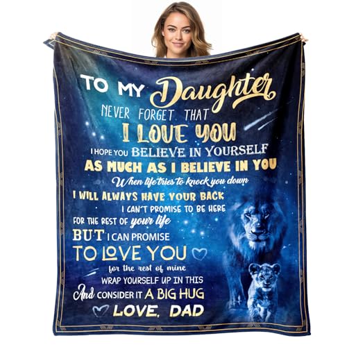 Daughter Blanket Gifts for Daughters from Dads - to My Daughter 50