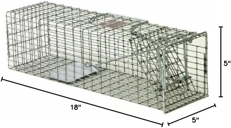 Safeguard Model 50450 Live Cage Trap Front Release 18" x 5" x 5" for squirrels, rats, muskrats