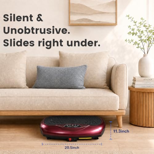 Image of Natini Vibration Plate Exercise Machine - Power Vibrating Plate for Lymphatic Drainage,Whole Body Workout Machine for Women Weight Loss Home Fitness,