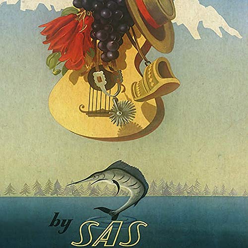 Nacnic Vintage Poster Vintage poster Chile. A4 size, 29.7L x 21W cm - Image 4